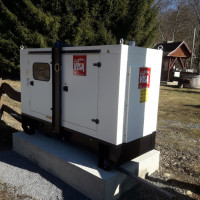 Grup electrogen VISA 100 kVA cu motor Perkins, capotat, cu pornire automata