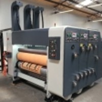 Tipar flexo 2 culori, stanta rotativa, vibrator, banda eliminare ZYK 1014