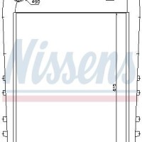 Intercooler, charger NISSENS 97058 pentru camioane Renault