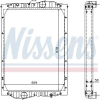 Radiator motor Nissens 69603A pentru Setra, Neoplan, Kaessbohrer, Solaris