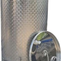 Butoi Inox Alimentar capac flotant pneumatic vin 1.650 litri