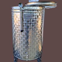 Butoi INOX Alimentar capac flotant pneumatic pt. vin 150 litri