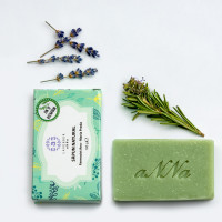 SAPUN NATURAL SERBARE LA MUNTE CU LAVANDA, PIN SI ROZMARIN 100g