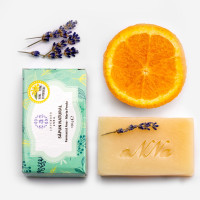 SAPUN NATURAL YLANG CREMOS CU PORTOCALE, LAVANDA, YLANG - YLANG SI ARGAN