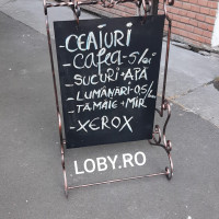 Panou stardal publicitar din fier forjat.