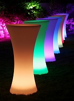 Mese cocktail iluminate LED (joc lumini, culori) telecomanda