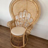 Scaun Peacock ratan natural evenimente boho rustic chic