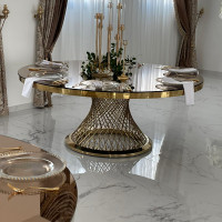 Mese aurii cu oglinda pentru salon evenimente ballroom EXQUISITE