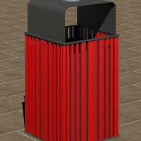 cos de gunoi parc / cos gunoi din metal