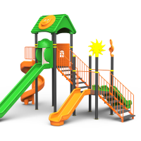 ansamblu de joaca pentru copii / tobogan / leagan / echipamente parc de joaca pentru copii