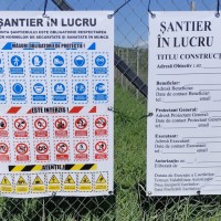 Panouri si bannere pentru constructii - 60x90cm - 50 lei