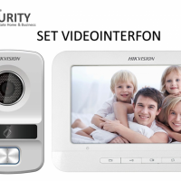 Set videointerfon Hikvision TCP/IP 7 "