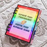 Caiet Mecanic A5 cu Refill Rezerve Foi - Print Personalizat Fata & Separatoare (Planner/ Planificator)