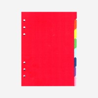 SEPARATOARE INDEX A5 - Set 8 Dividere Caiete Mecanice Ethnoloop/Leitz