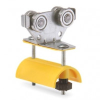 Carucior cablu plat tip B, E30-LWF, WLL=10kg, L=80mm