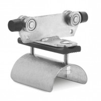 Carucior cu amortizor sina C, E40-LWF, WLL=32kg, L=125mm