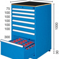 Dulap scule CNC cu 7 sertare