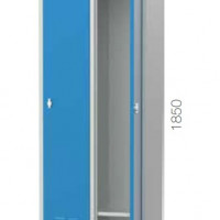 Vestiar metalic cu 2 usi, 4 rafturi, 600x400x1850mm