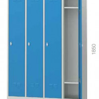 Vestiar metalic cu 4 usi, 1200x400x1850mm