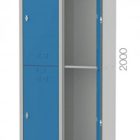 Vestiar metalic cu 4 usi, 800x400x2000mm