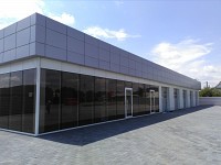 Pereti cortina din aluminiu si placare bond