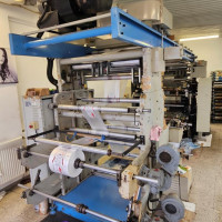 masina de  imprimat flexografica   cu  4 culori , fabricata  in Taiwan  la  firma Queens-s.h..