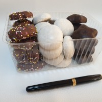 Caserola din plastic transparent pentru prajituri, biscuiti, fructe, legume M4383