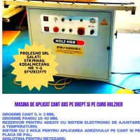 Masina de aplicat cant ABS pe drept si pe curb HOLZHER