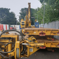 Inchiriez excavator pneuri + feroviar(boghiuri) 18 tone