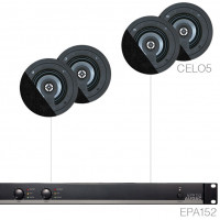 Sistem audio 4 difuzoare de tavan + amplificator Audac SENSO5.4E