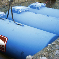 Rezervor motorina, subteran, cu pereti dubli, capacitate 60000 litri, Romtank