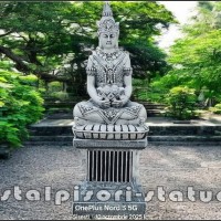 Statueta Buddha Kwan Yin, gri antichizat, model S8 (2).