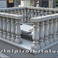 Stalpisori, balustri, popici, mosoare, din beton, model B8.