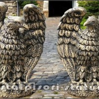 Statueta vultur, auriu patinat, model S13.