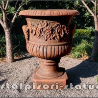 Vaza flori vita-de-vie, terracotta patinat, model V4.