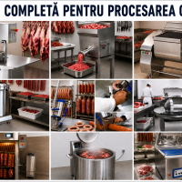 Linie pentru procesarea carnii – solutii pentru obtinerea de mezeluri, afumaturi si specialitati din carne