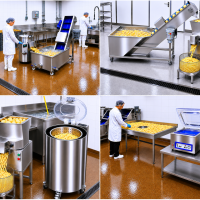LINIE PENTRU PRODUCTIA SI AMBALAREA CARTOFILOR TIP FRENCH FRIES – SPALARE, CURATARE, TAIERE, USCARE SI VIDARE