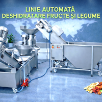 Linie/utilaje deshidratare - uscare mere , pere -Productie chipsuri