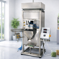 Masina de cantarit si ambalat cu sistem de lipire pungi