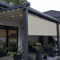 Pergola Retractabila cu Sistem de Umbrire Zipscreen