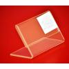 Suport eticheta de pret din plexi transparent cu talpa