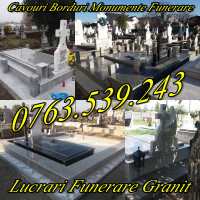 Monumente Funerare  Cavouri Borduri Morminte  Marmura Granit