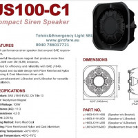 Difuzor sirena Vertical JS 100-C1