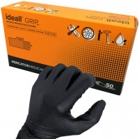 Manusi ideal grip negru XXL-Marimea 10-11 adica XL mai larg