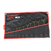 Set de chei fixe brunate cu husa textila 6 - 32 / 12 piese - Kronus ( cod : 900642 )