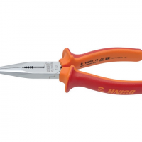 Cleste cu varfuri semirotunde si tais lateral izolat la 1000 V, L 170 mm - Unior ( 610436 )