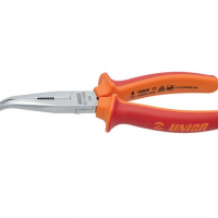 Cleste cu varfuri semirotunde indoite si tais izolat 1000 V, L 200 mm - Unior ( 610439 )