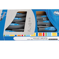 Set surubelnite TORX, pentru suruburi cu pin maner trimaterial TBI, cromate / 7 piese – Unior ( 612308 )