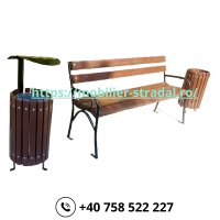 Set banca de parc si cos de gunoi