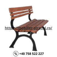 Banca de parc cu picioare din fonta #B226